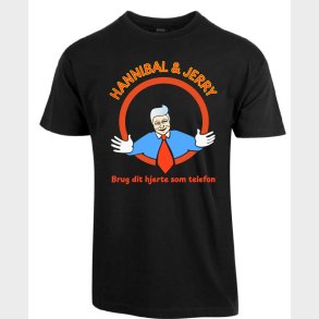 HANNIBAL & JERRY T-SHIRT MED ONKEL MORFAR LOGO STR. LARGE